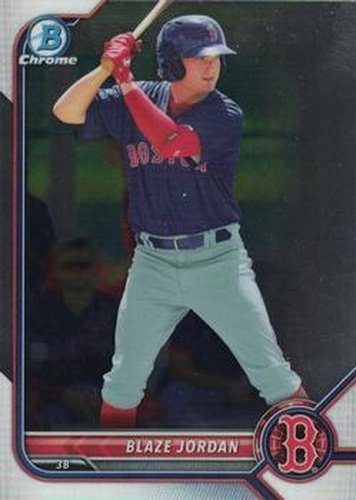 #BCP-58 Blaze Jordan - Boston Red Sox - 2022 Bowman - Chrome Prospects Baseball