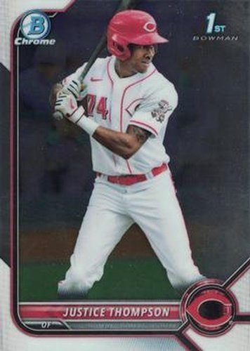 #BCP-59 Justice Thompson - Cincinnati Reds - 2022 Bowman - Chrome Prospects Baseball