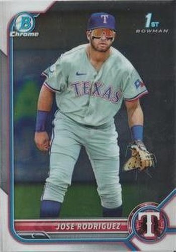 #BCP-62 Jose Rodriguez - Texas Rangers - 2022 Bowman - Chrome Prospects Baseball