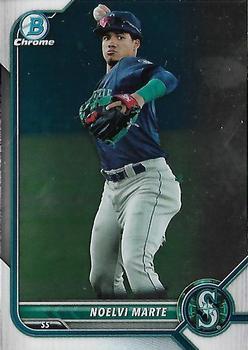 #BCP-63 Noelvi Marte - Seattle Mariners - 2022 Bowman - Chrome Prospects Baseball