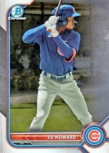 #BCP-64 Ed Howard - Chicago Cubs - 2022 Bowman - Chrome Prospects Baseball