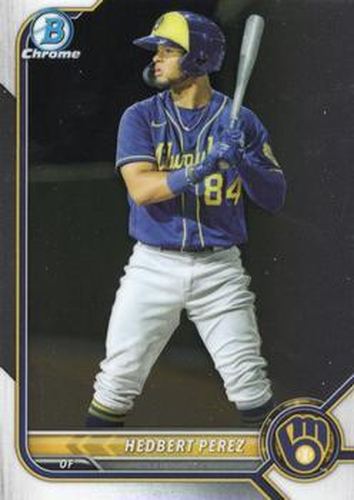 #BCP-67 Hedbert Perez - Milwaukee Brewers - 2022 Bowman - Chrome Prospects Baseball