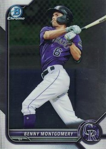 #BCP-73 Benny Montgomery - Colorado Rockies - 2022 Bowman - Chrome Prospects Baseball