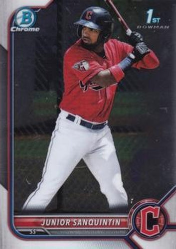 #BCP-80 Junior Sanquintin - Cleveland Guardians - 2022 Bowman - Chrome Prospects Baseball