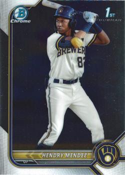 #BCP-88 Hendry Mendez - Milwaukee Brewers - 2022 Bowman - Chrome Prospects Baseball