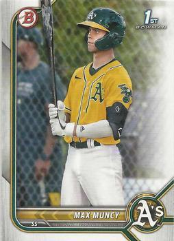 #BCP-89 Max Muncy - Oakland Athletics - 2022 Bowman - Chrome Prospects Baseball