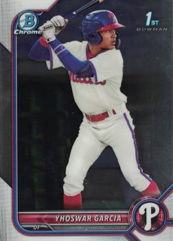 #BCP-90 Yhoswar Garcia - Philadelphia Phillies - 2022 Bowman - Chrome Prospects Baseball