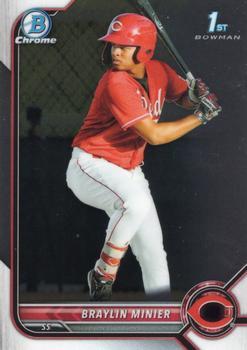 #BCP-93 Braylin Minier - Cincinnati Reds - 2022 Bowman - Chrome Prospects Baseball