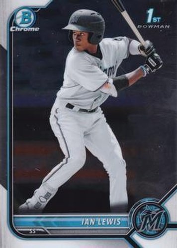 #BCP-96 Ian Lewis - Miami Marlins - 2022 Bowman - Chrome Prospects Baseball