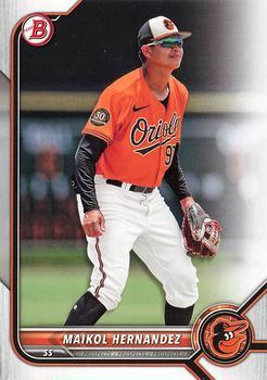 #BD-106 Maikol Hernandez - Baltimore Orioles - 2022 Bowman Draft Baseball