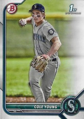 #BD-112 Cole Young - Seattle Mariners - 2022 Bowman Draft Baseball