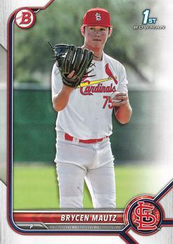 #BD-124 Brycen Mautz - St. Louis Cardinals - 2022 Bowman Draft Baseball