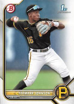 #BD-130 Termarr Johnson - Pittsburgh Pirates - 2022 Bowman Draft Baseball