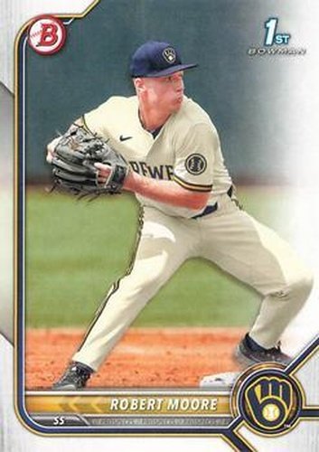 #BD-131 Robert Moore - Milwaukee Brewers - 2022 Bowman Draft Baseball