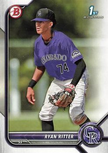 #BD-136 Ryan Ritter - Colorado Rockies - 2022 Bowman Draft Baseball