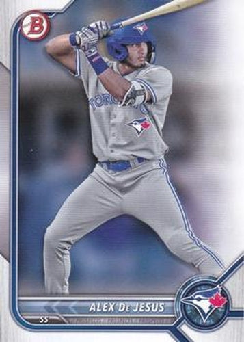 #BD-147 Alex De Jesus - Toronto Blue Jays - 2022 Bowman Draft Baseball