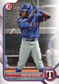 #BD-148 Danyer Cueva - Texas Rangers - 2022 Bowman Draft Baseball