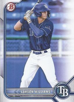 #BD-14 Carson Williams - Tampa Bay Rays - 2022 Bowman Draft Baseball