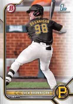 #BD-154 Jack Brannigan - Pittsburgh Pirates - 2022 Bowman Draft Baseball