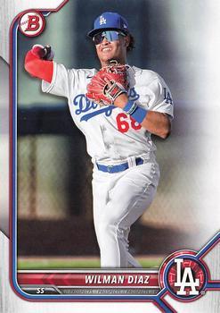 #BD-167 Wilman Diaz - Los Angeles Dodgers - 2022 Bowman Draft Baseball