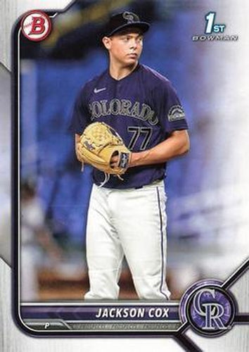 #BD-174 Jackson Cox - Colorado Rockies - 2022 Bowman Draft Baseball