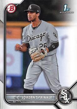 #BD-183 Jordan Sprinkle - Chicago White Sox - 2022 Bowman Draft Baseball