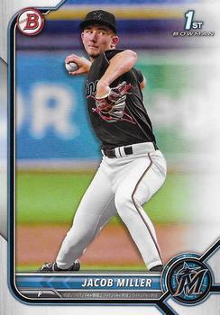 #BD-195 Jacob Miller - Miami Marlins - 2022 Bowman Draft Baseball
