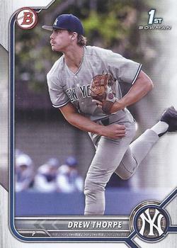 #BD-25 Drew Thorpe - New York Yankees - 2022 Bowman Draft Baseball
