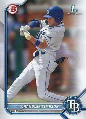 #BD-26 Chandler Simpson - Tampa Bay Rays - 2022 Bowman Draft Baseball
