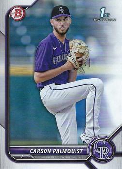 #BD-31 Carson Palmquist - Colorado Rockies - 2022 Bowman Draft Baseball