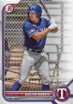 #BD-41 Dustin Harris - Texas Rangers - 2022 Bowman Draft Baseball