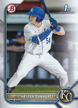 #BD-44 Hayden Dunhurst - Kansas City Royals - 2022 Bowman Draft Baseball
