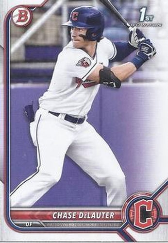 #BD-49 Chase DeLauter - Cleveland Guardians - 2022 Bowman Draft Baseball