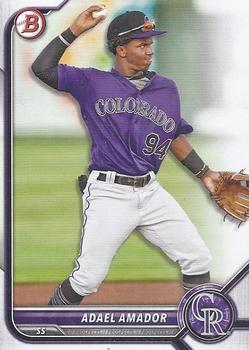 #BD-59 Adael Amador - Colorado Rockies - 2022 Bowman Draft Baseball