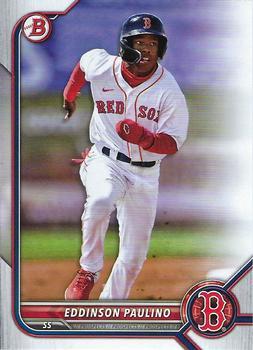 #BD-62 Eddinson Paulino - Boston Red Sox - 2022 Bowman Draft Baseball