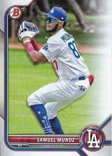 #BD-63 Samuel Munoz - Los Angeles Dodgers - 2022 Bowman Draft Baseball