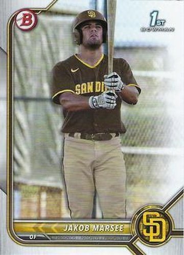 #BD-73 Jakob Marsee - San Diego Padres - 2022 Bowman Draft Baseball