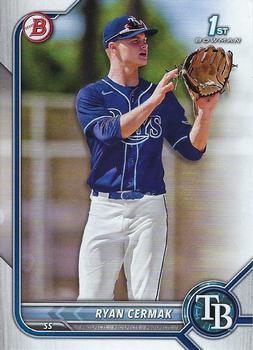#BD-81 Ryan Cermak - Tampa Bay Rays - 2022 Bowman Draft Baseball