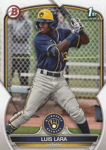 #BCP-100 Luis Lara - Milwaukee Brewers - 2023 Bowman - Chrome Prospects Baseball