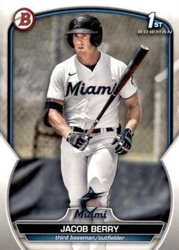 #BCP-108 Jacob Berry - Miami Marlins - 2023 Bowman - Chrome Prospects Baseball