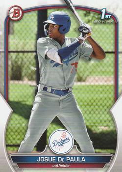 #BCP-111 Josue De Paula - Los Angeles Dodgers - 2023 Bowman - Chrome Prospects Baseball