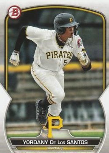 #BCP-121 Yordany De Los Santos - Pittsburgh Pirates - 2023 Bowman - Chrome Prospects Baseball