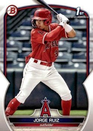 #BCP-123 Jorge Ruiz - Los Angeles Angels - 2023 Bowman - Chrome Prospects Baseball