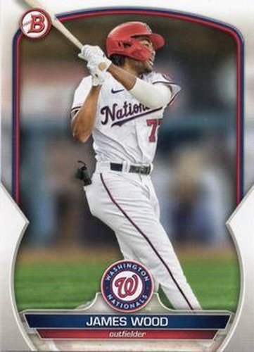 #BCP-129 James Wood - Washington Nationals - 2023 Bowman - Chrome Prospects Baseball