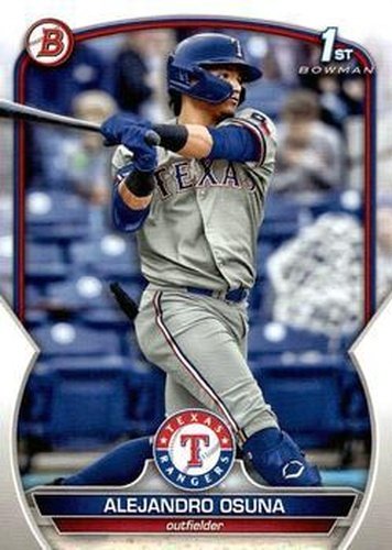 #BCP-131 Alejandro Osuna - Texas Rangers - 2023 Bowman - Chrome Prospects Baseball
