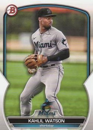 #BCP-147 Kahlil Watson - Miami Marlins - 2023 Bowman - Chrome Prospects Baseball