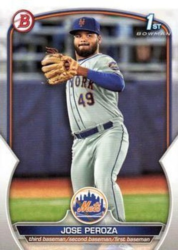 #BCP-149 Jose Peroza - New York Mets - 2023 Bowman - Chrome Prospects Baseball