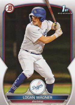 #BCP-36 Logan Wagner - Los Angeles Dodgers - 2023 Bowman - Chrome Prospects Baseball