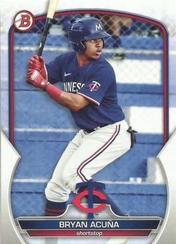 #BCP-37 Bryan Acuna - Minnesota Twins - 2023 Bowman - Chrome Prospects Baseball