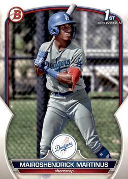 #BCP-55 Mairoshendrick Martinus - Los Angeles Dodgers - 2023 Bowman - Chrome Prospects Baseball